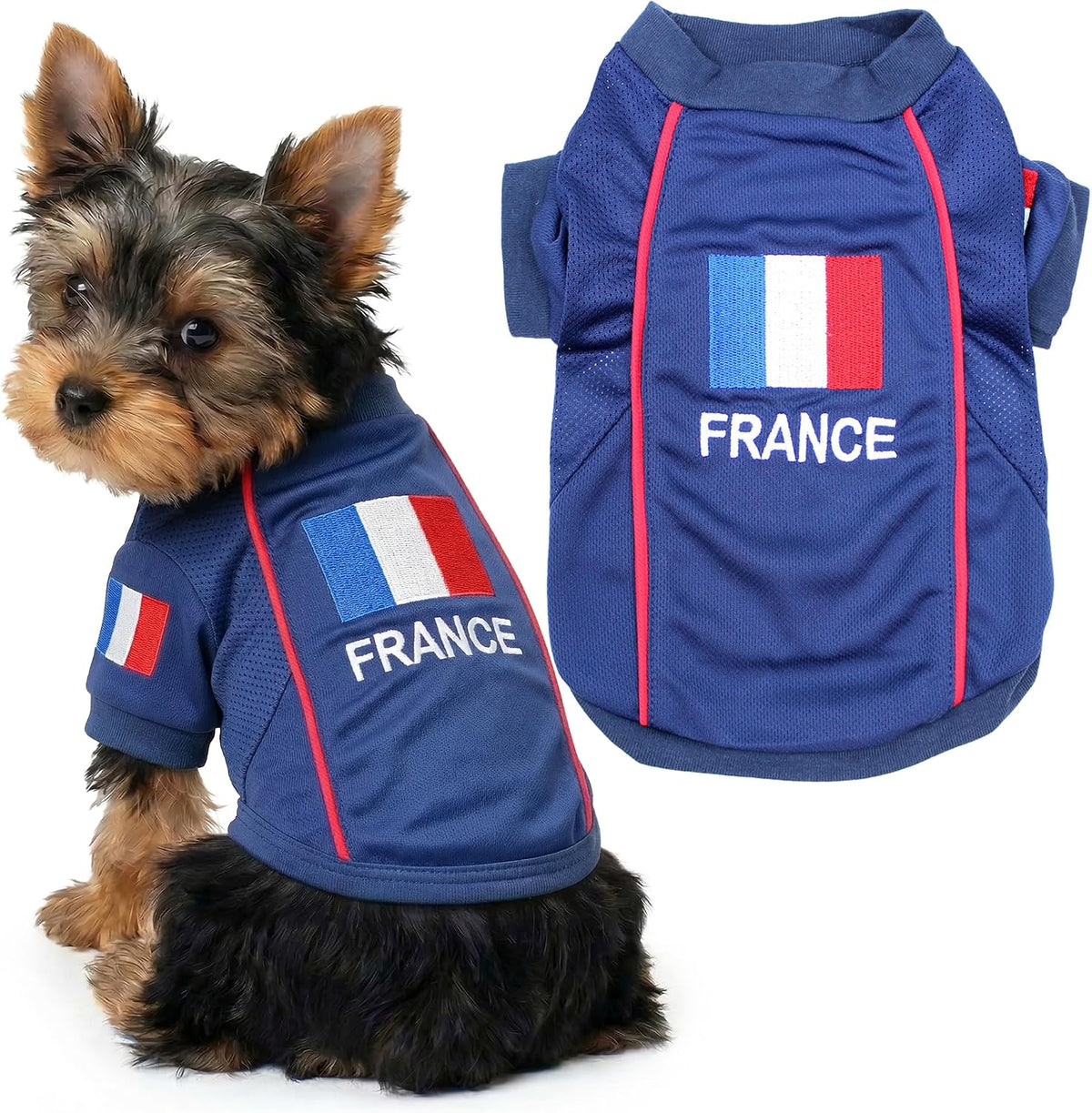 Parisian Pet Soccer Jersey for Dogs – Breathable Mesh Team Jersey, XS–5XL
