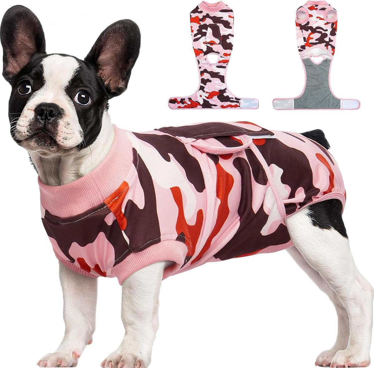Kuoser Recovery Suit for Dogs & Cats – Soft Cotton Surgery Suit, XS–2XL