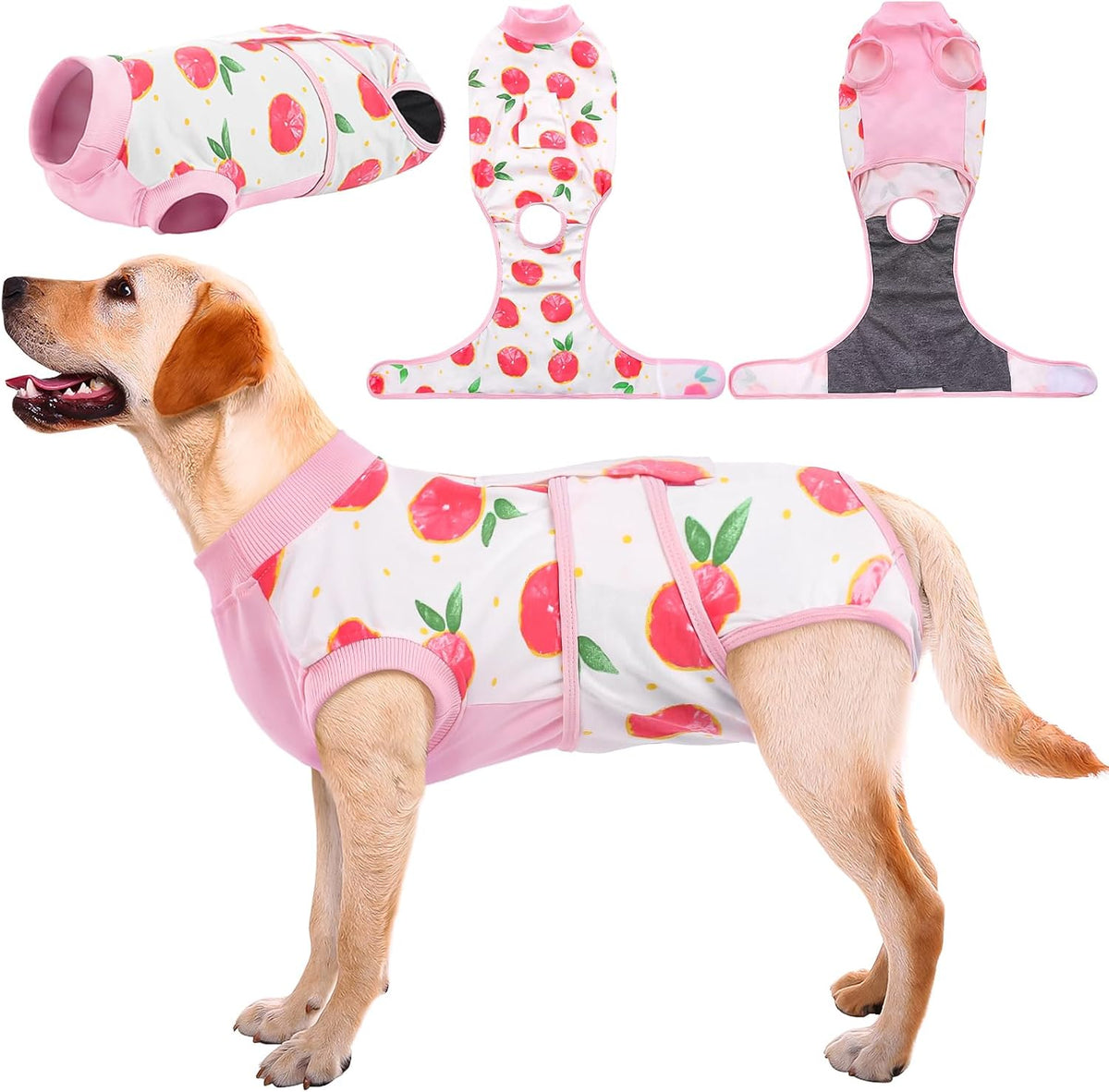 Kuoser Recovery Suit for Dogs & Cats – Soft Cotton Surgery Suit, XS–2XL