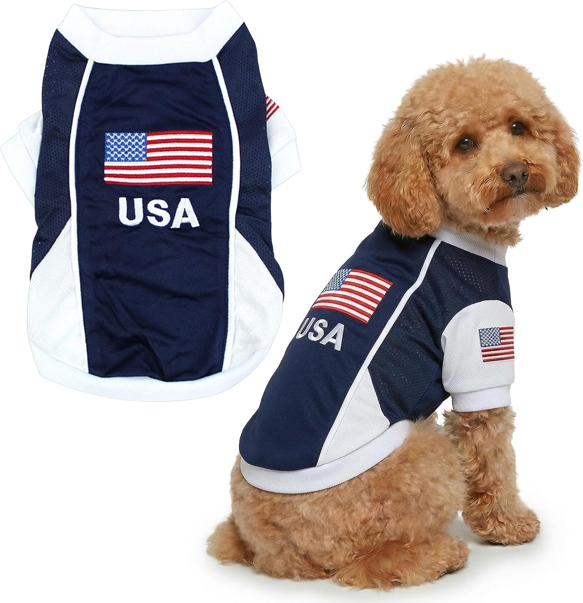 Parisian Pet Soccer Jersey for Dogs – Breathable Mesh Team Jersey, XS–5XL