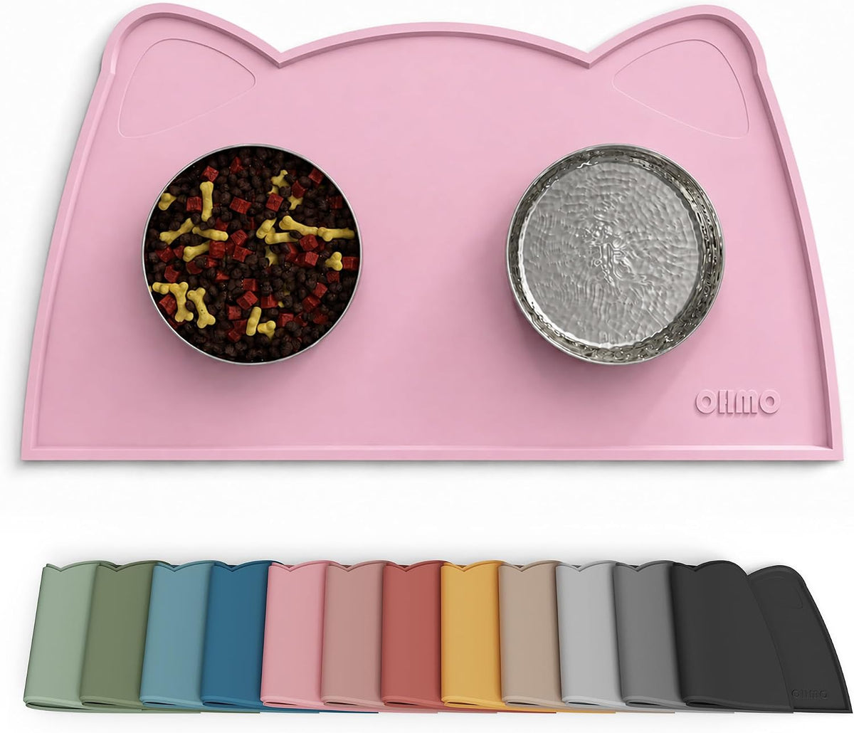 Silicone Pet Feeding Mat – Waterproof Non-Slip Bowl Mat, 36 Options