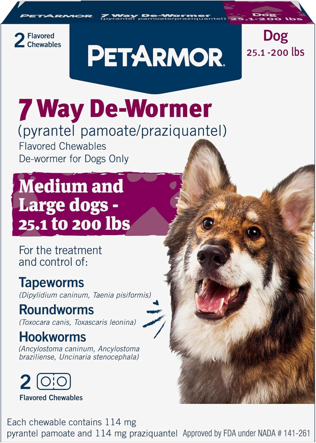 PetArmor Dog Dewormer | 7 Way Chewables & Sure Shot 2X Liquid