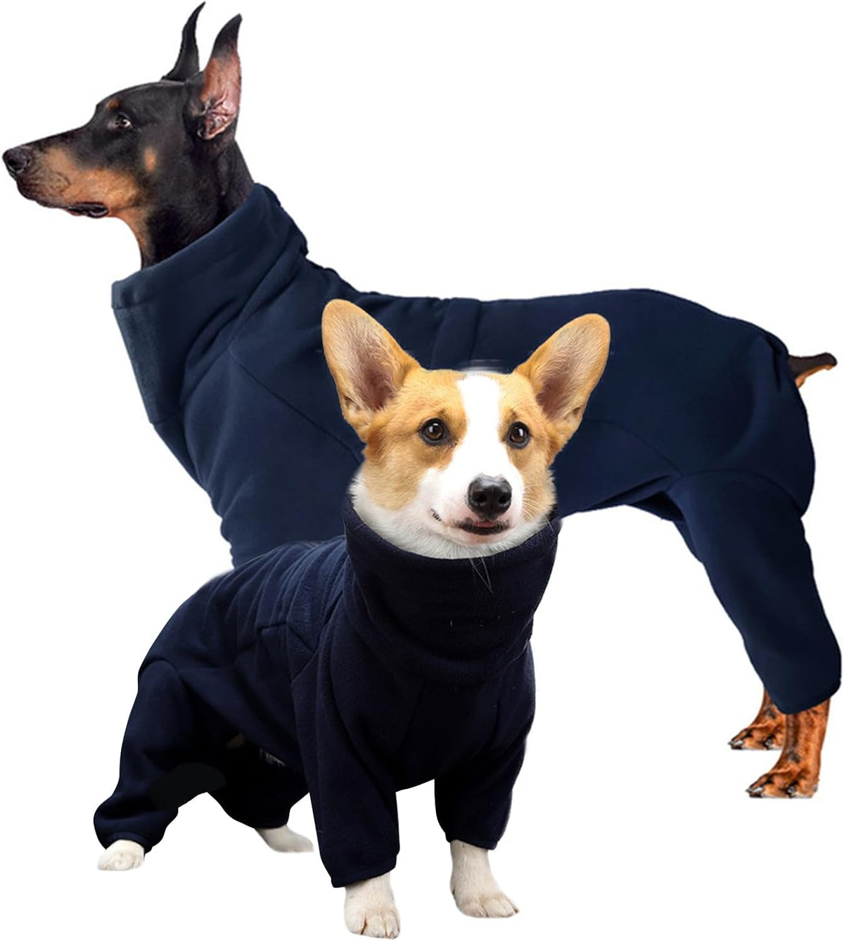 Full-Body Fleece Dog Winter Coat – 13 Patterns, XS–4XL
