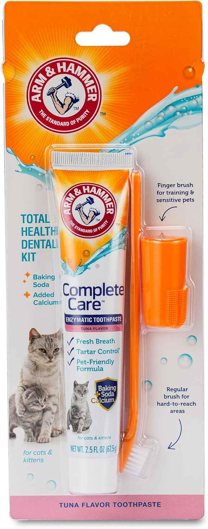 Dog Dental Kit Toothpaste Toothbrush Baking Soda Enzymatic 2.5oz
