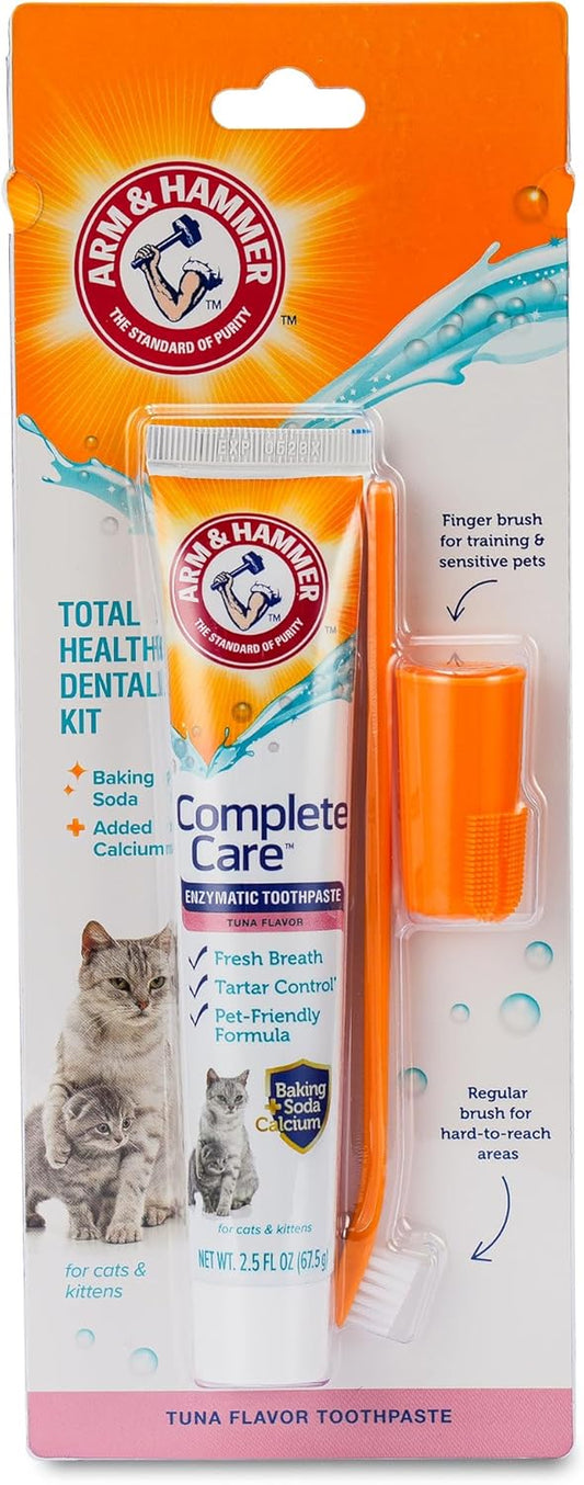 Dog Dental Kit Toothpaste Toothbrush Baking Soda Enzymatic 2.5oz