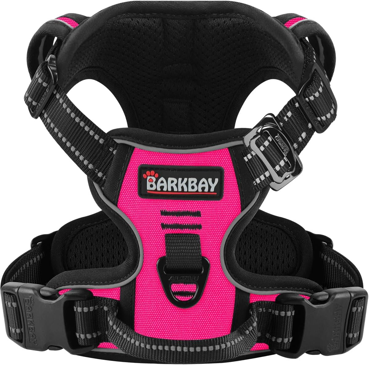 No Pull Dog Harness Adjustable Reflective Oxford Vest Small Medium Large Dogs New Pink