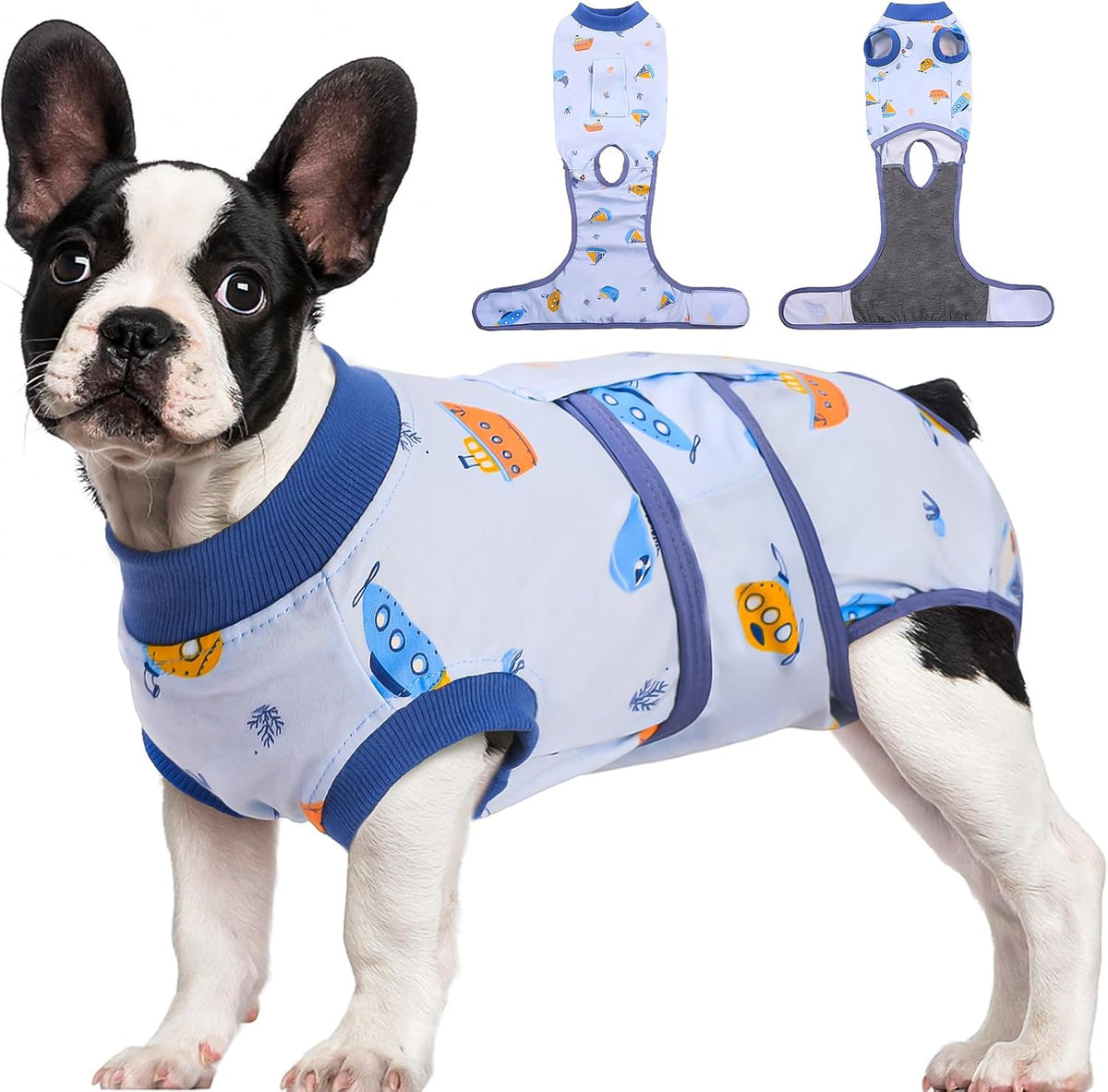 Kuoser Recovery Suit for Dogs & Cats – Soft Cotton Surgery Suit, XS–2XL