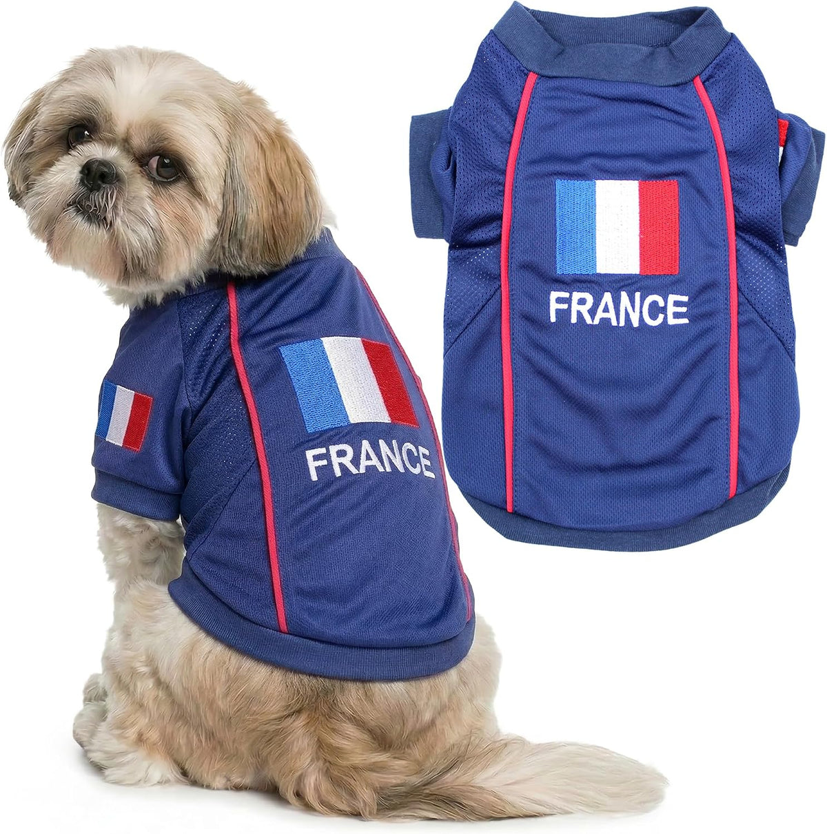 Parisian Pet Soccer Jersey for Dogs – Breathable Mesh Team Jersey, XS–5XL