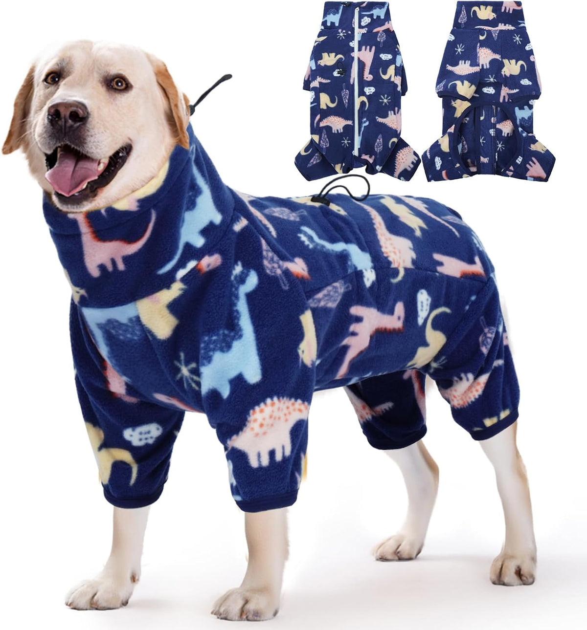 Full-Body Fleece Dog Winter Coat – 13 Patterns, XS–4XL