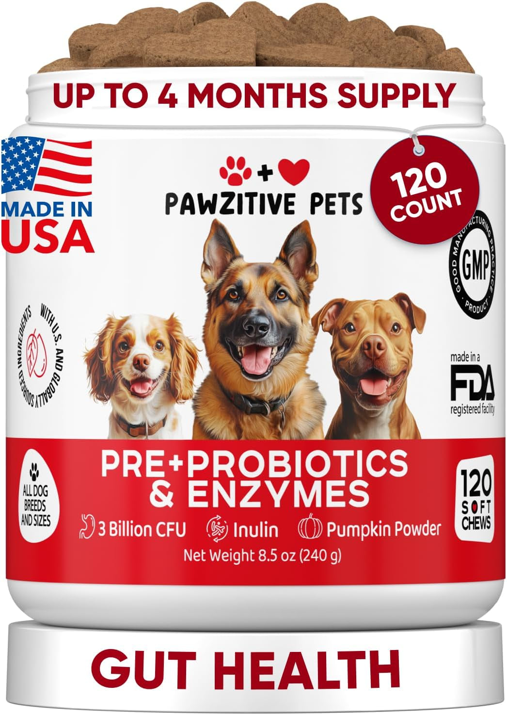 Pawzitive Pets Hemp Calming Chews for Dogs – 4 Options