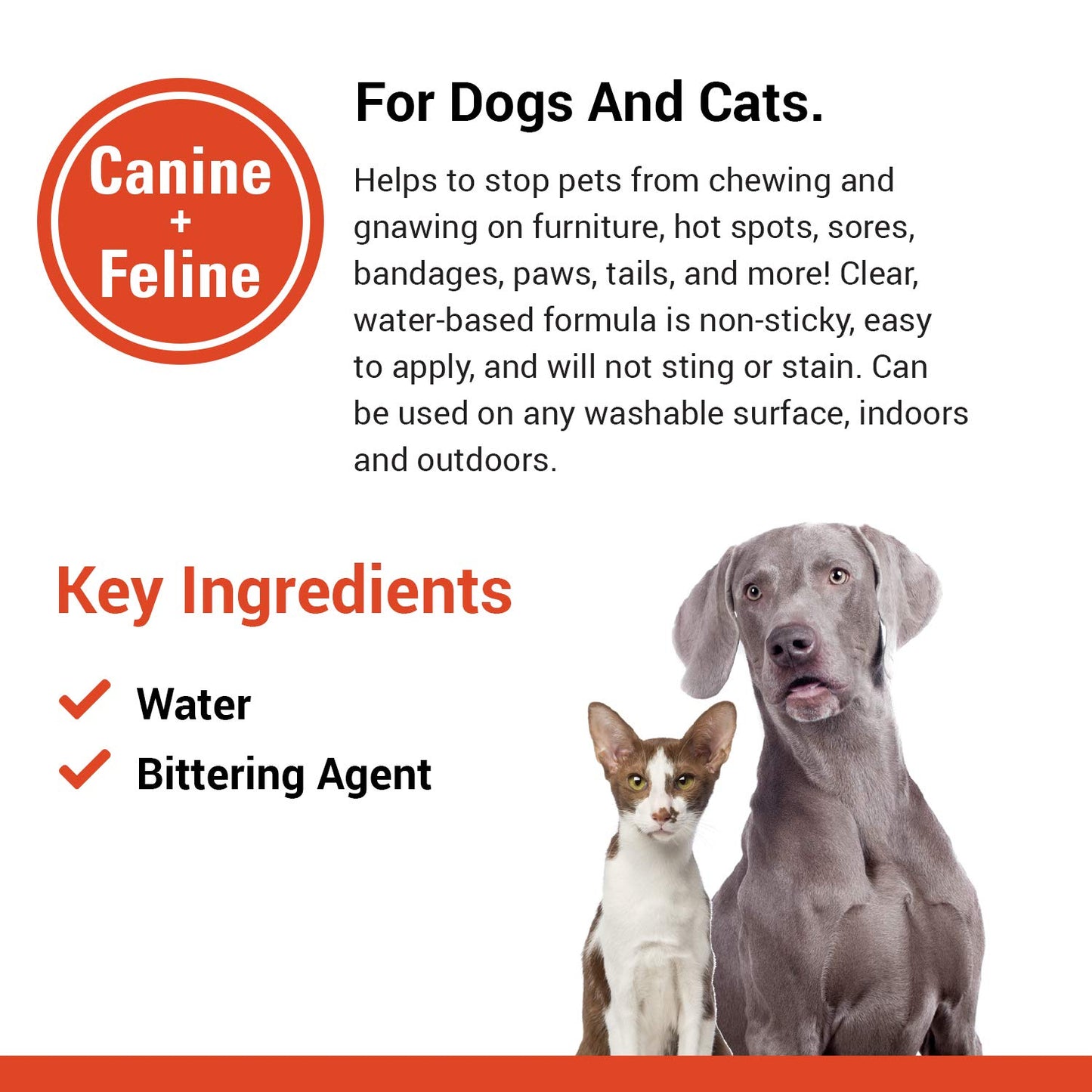 No Chew Spray for Dogs & Cats Bitter Anti Chew Training Spray 8oz