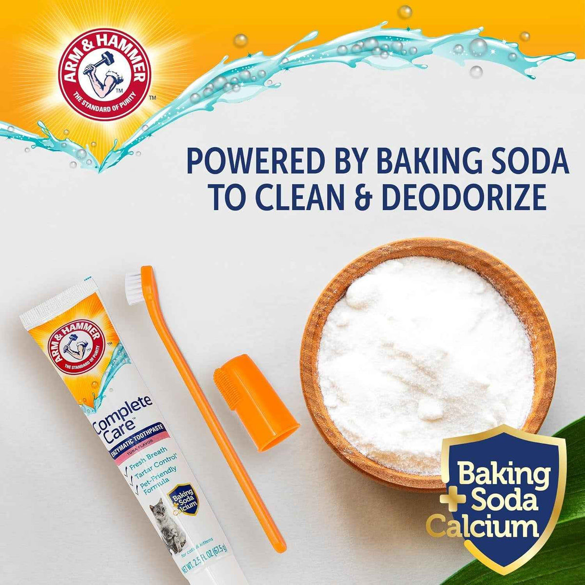 Dog Dental Kit Toothpaste Toothbrush Baking Soda Enzymatic 2.5oz