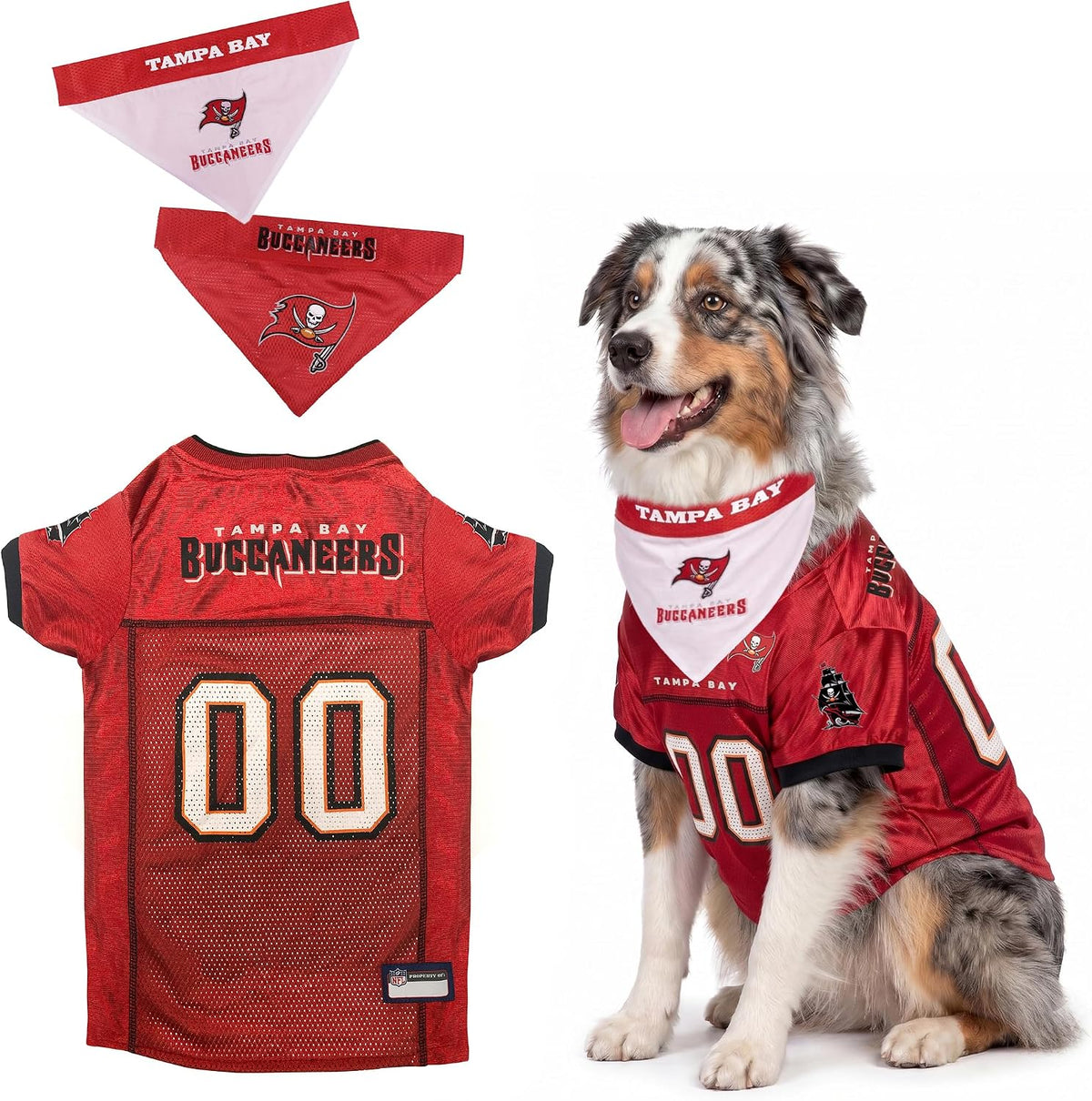 NFL Dog Jersey & Tie Bandana Set Official Pet Apparel All Teams