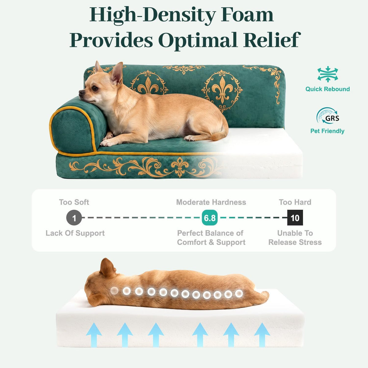 Luxury Cat Sofa Bed – 24", Faux Suede, Up to 15 lbs