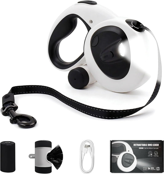 Retractable Dog Leash 16FT LED Light Heavy Duty Tangle Free Default Title