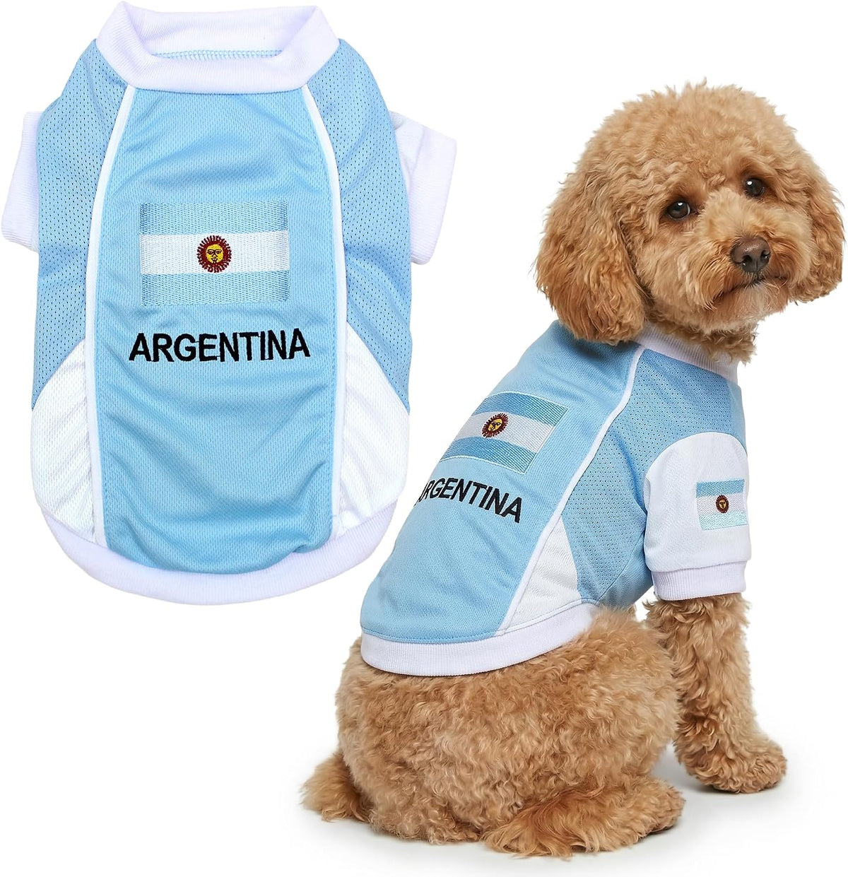 Parisian Pet Soccer Jersey for Dogs – Breathable Mesh Team Jersey, XS–5XL
