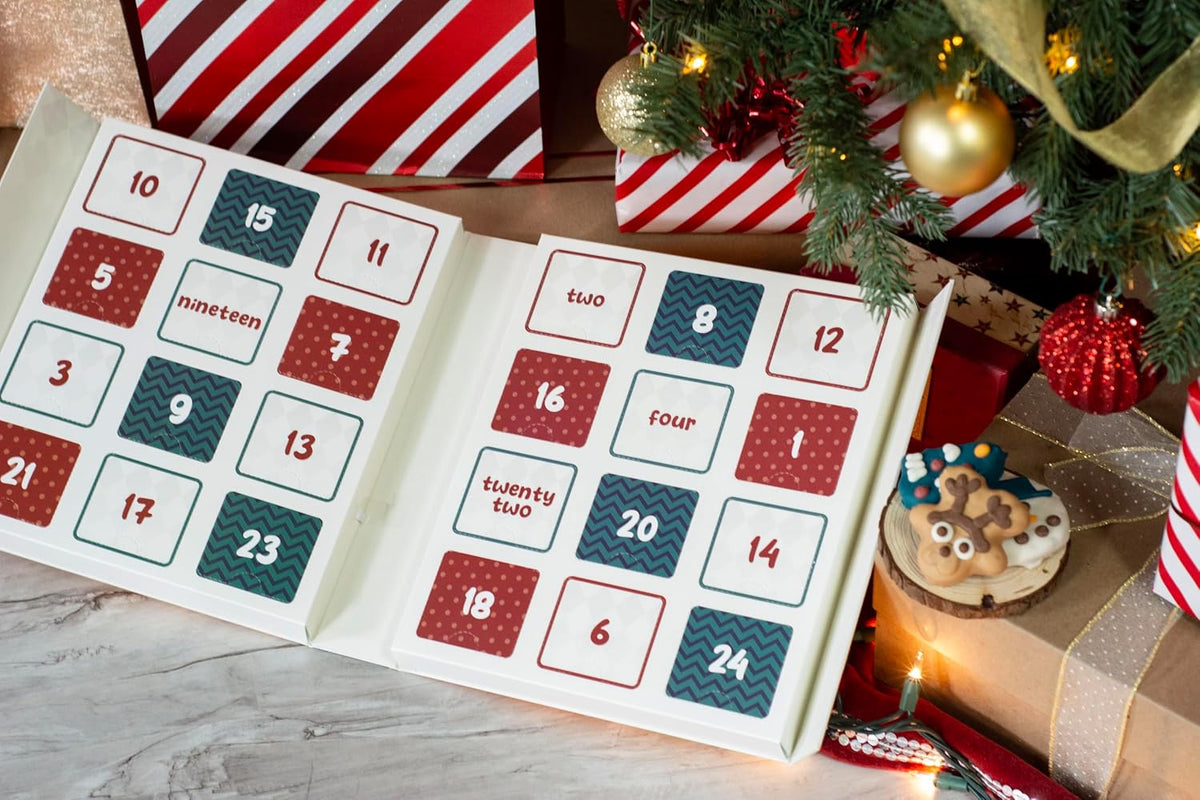 Wufers Singing Snow Globe Dog Advent Calendar – 24 Cookies