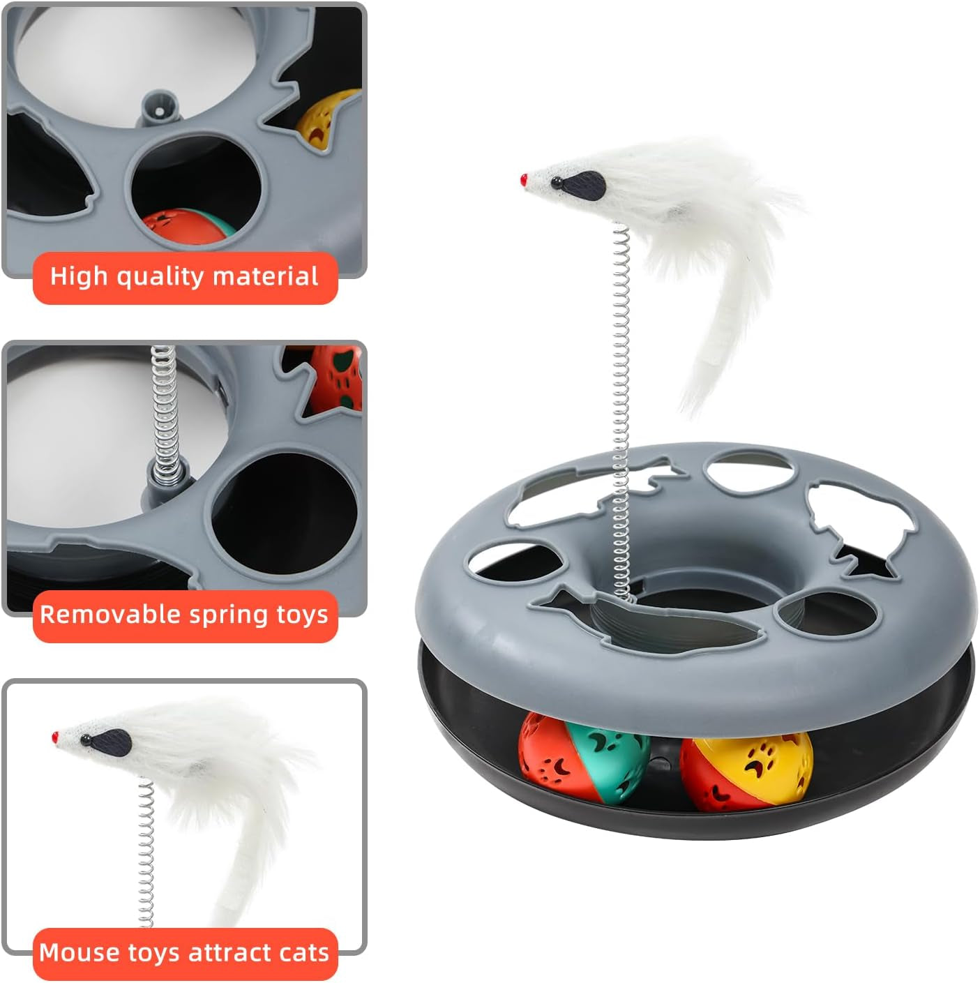 Cat Tunnel Toy for Cats & Small Pets Collapsible Interactive Play Tube