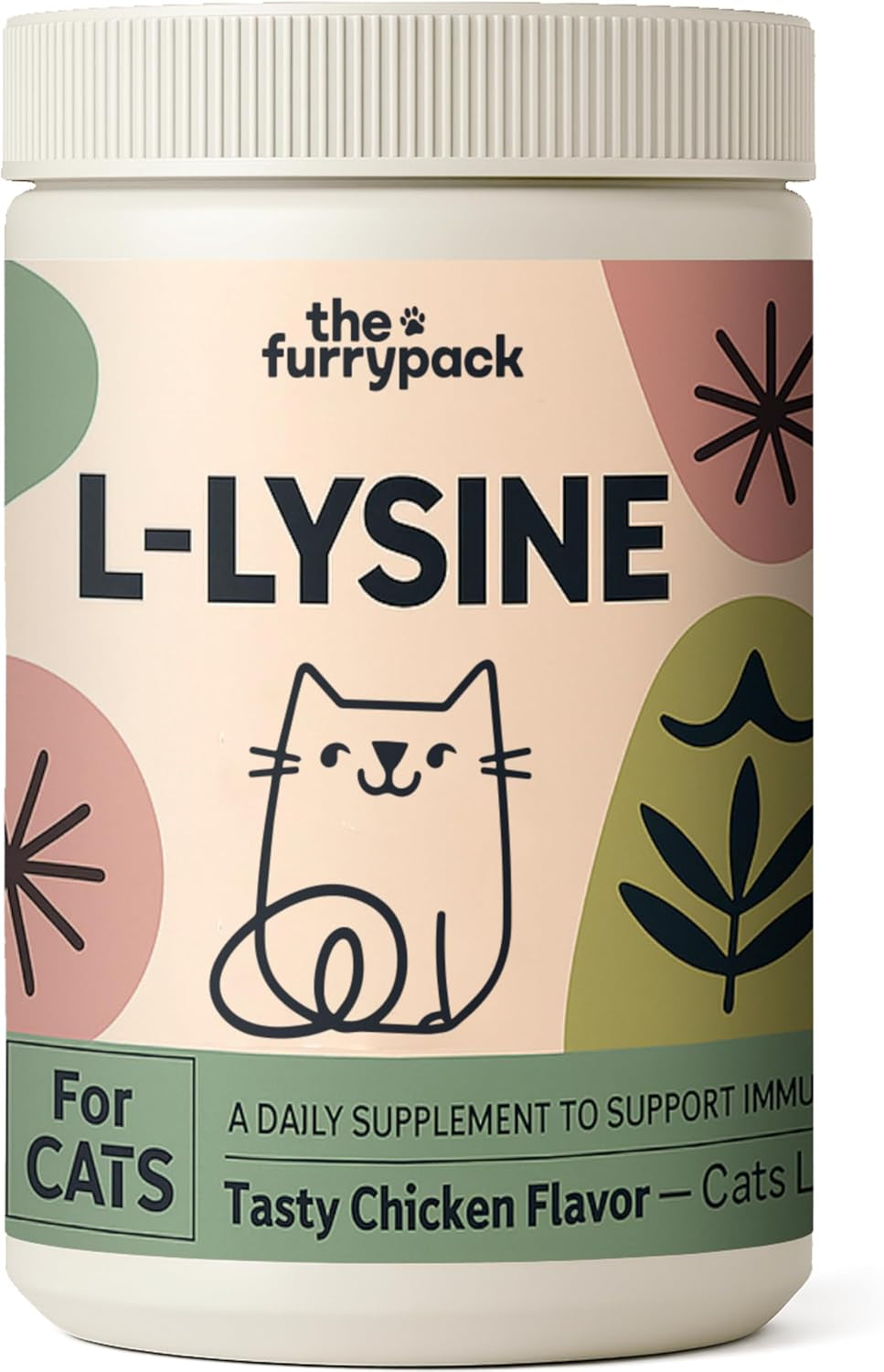 L-Lysine Chews for Cats — Daily Immune Support | Chicken Flavor, 150 Count Default Title