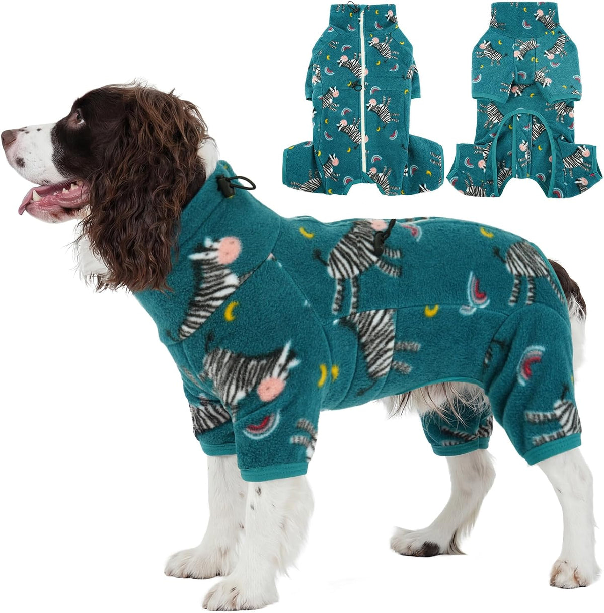 Full-Body Fleece Dog Winter Coat – 13 Patterns, XS–4XL