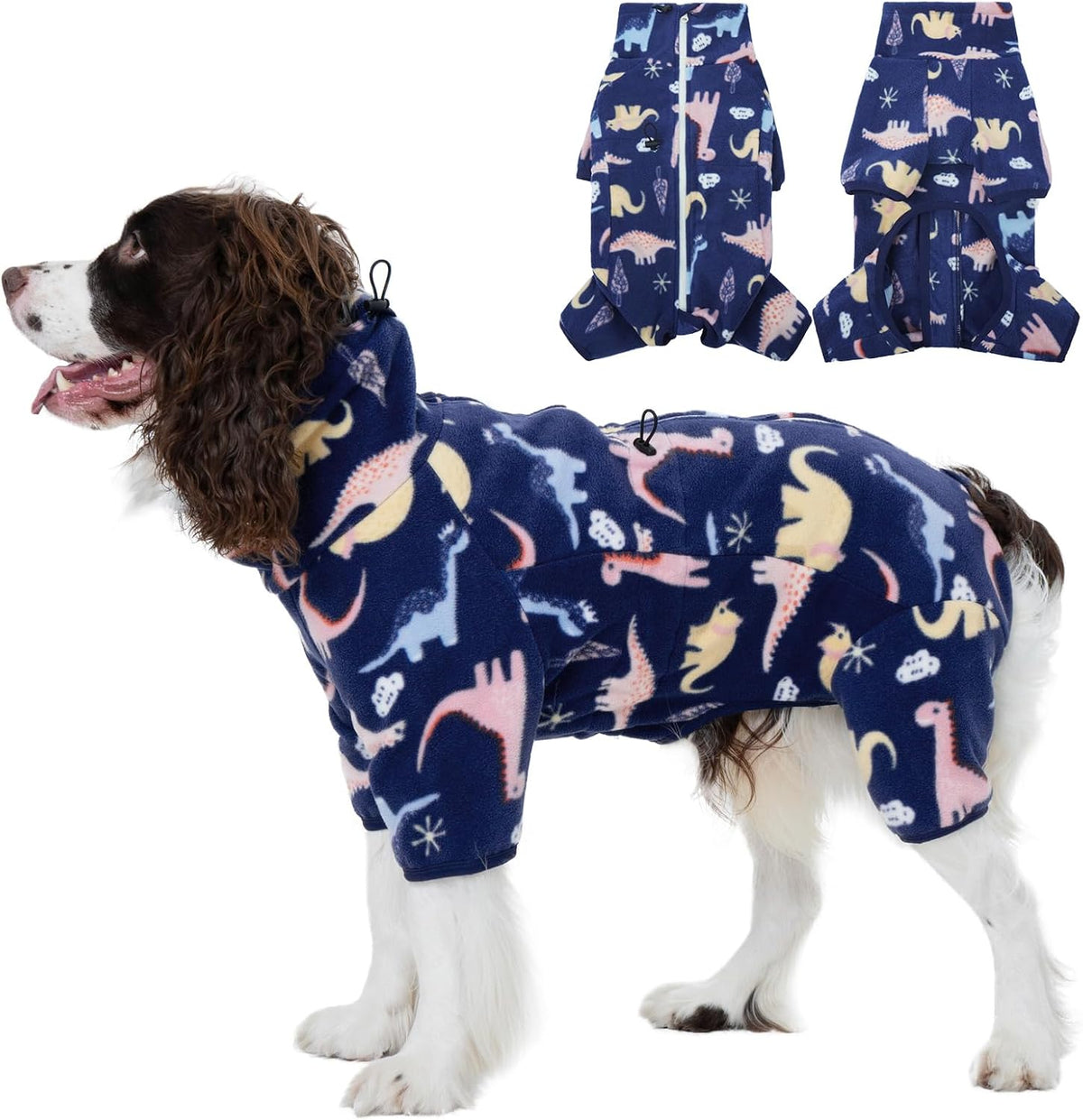 Full-Body Fleece Dog Winter Coat – 13 Patterns, XS–4XL