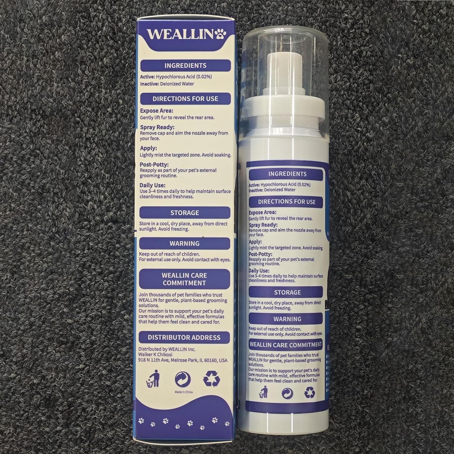 Dog Anal Gland Spray Relief Anti Itch Odor Control Safe Cats 4oz