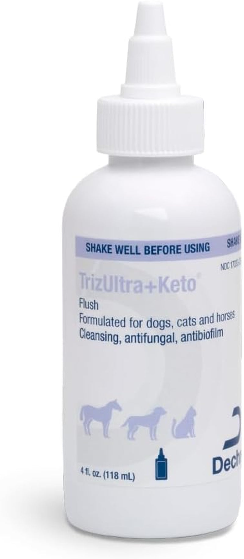 TrizULTRA Keto Flush Ear Skin Cleanser for Dogs Cats Horses 4oz