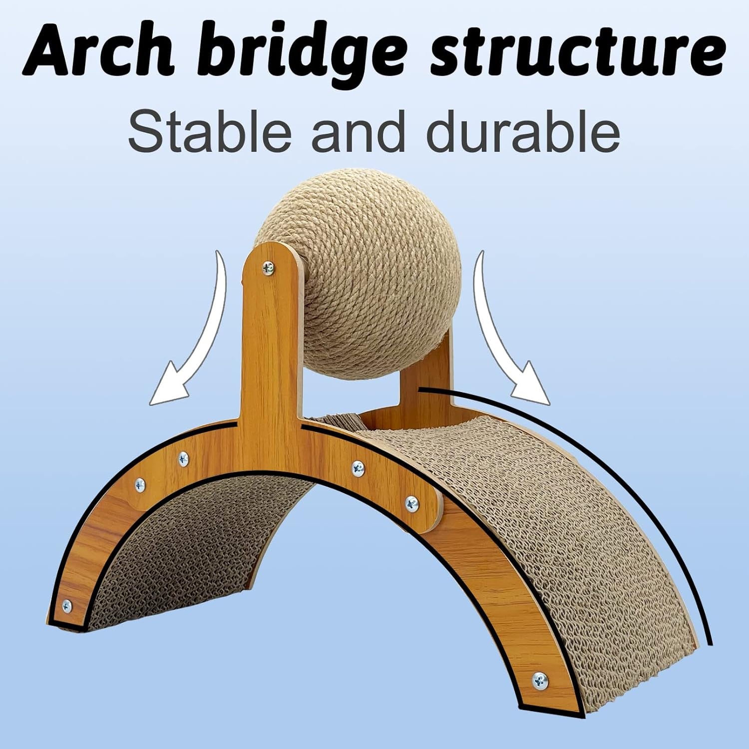 Rabbit Scratching Toy Sisal Ball Cardboard Scratcher for Small Pets