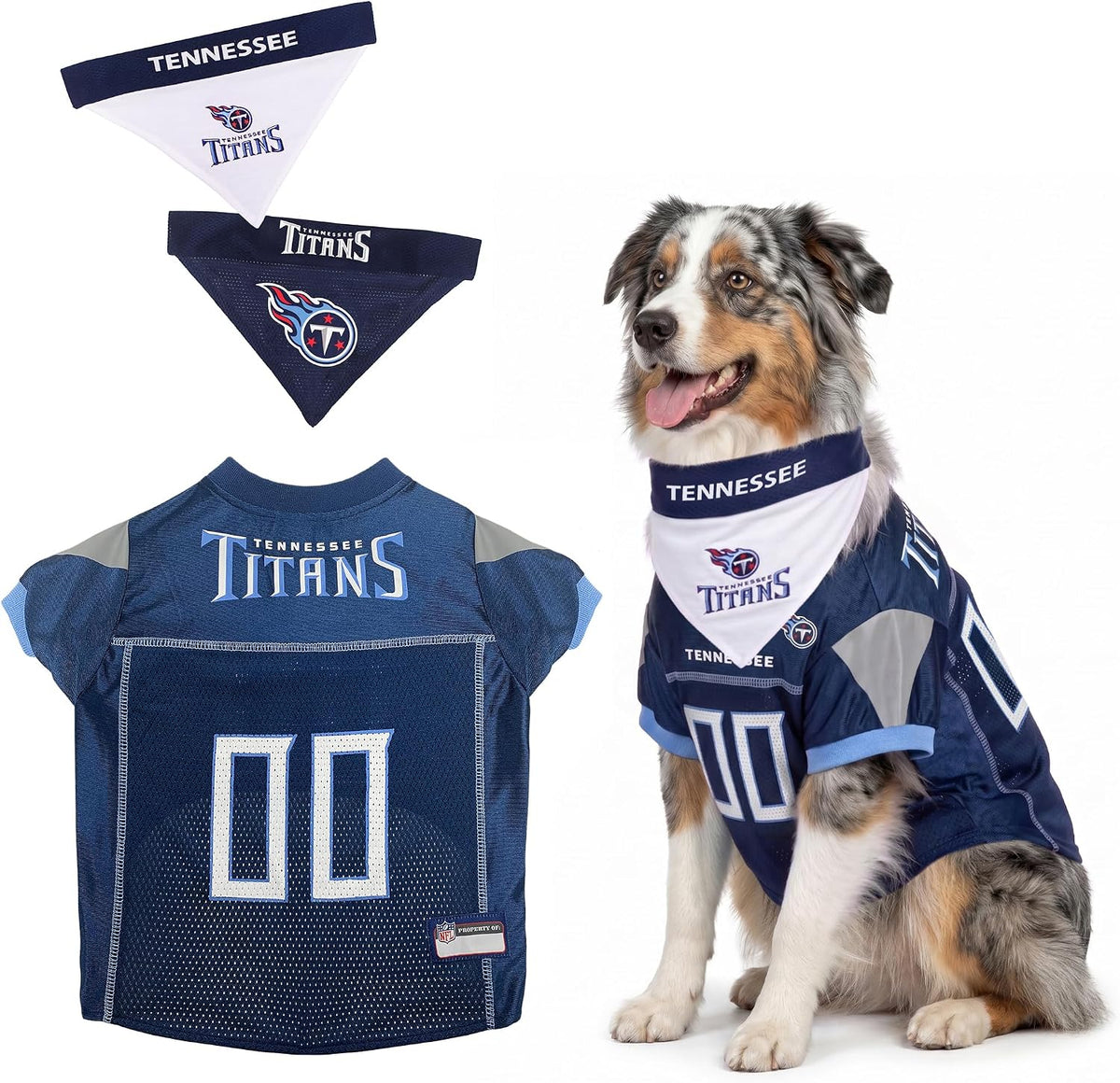 NFL Dog Jersey & Tie Bandana Set Official Pet Apparel All Teams