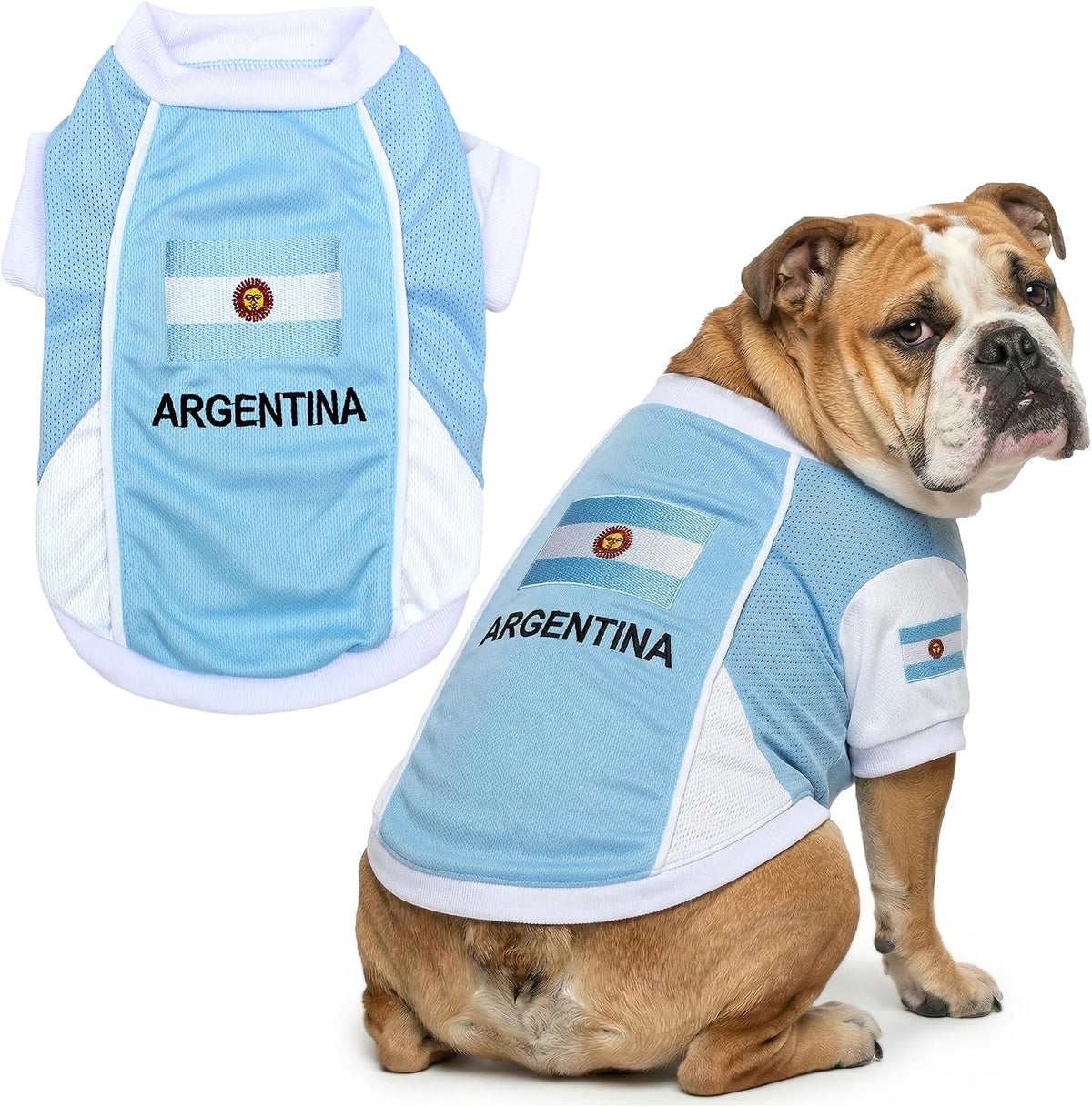 Parisian Pet Soccer Jersey for Dogs – Breathable Mesh Team Jersey, XS–5XL