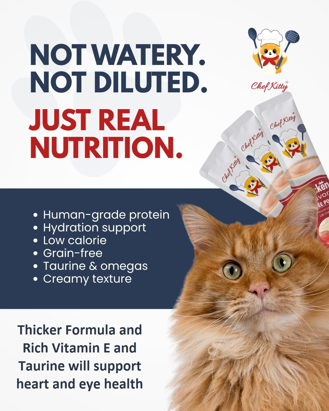 Lickable Cat Treats Grain Free Taurine High Protein Puree Toppers 20 Tubes