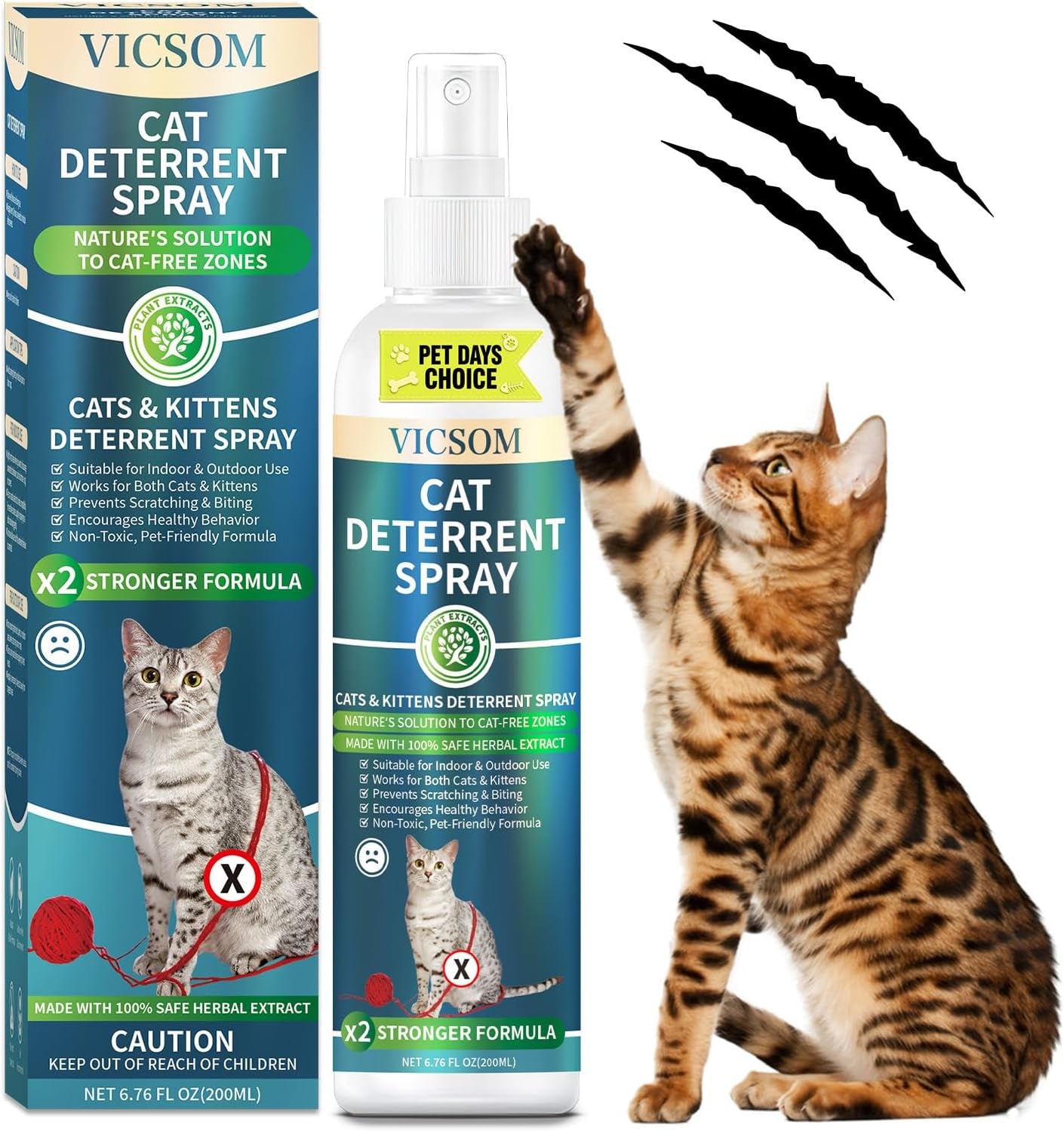 Cat Deterrent Spray for Furniture Scratching & Chewing Indoor Outdoor Default Title