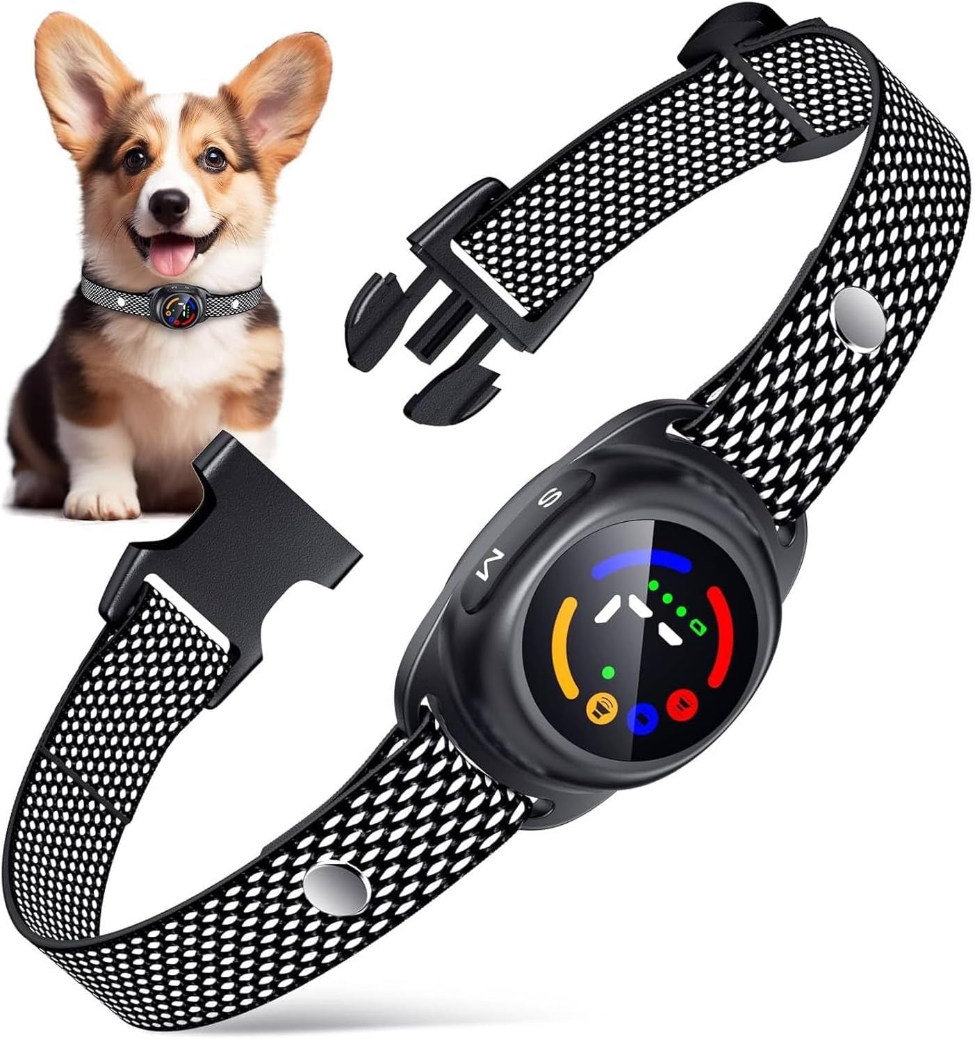 Dog Bark Collar No Shock Beep Vibration Waterproof Small Medium Dogs Black Small