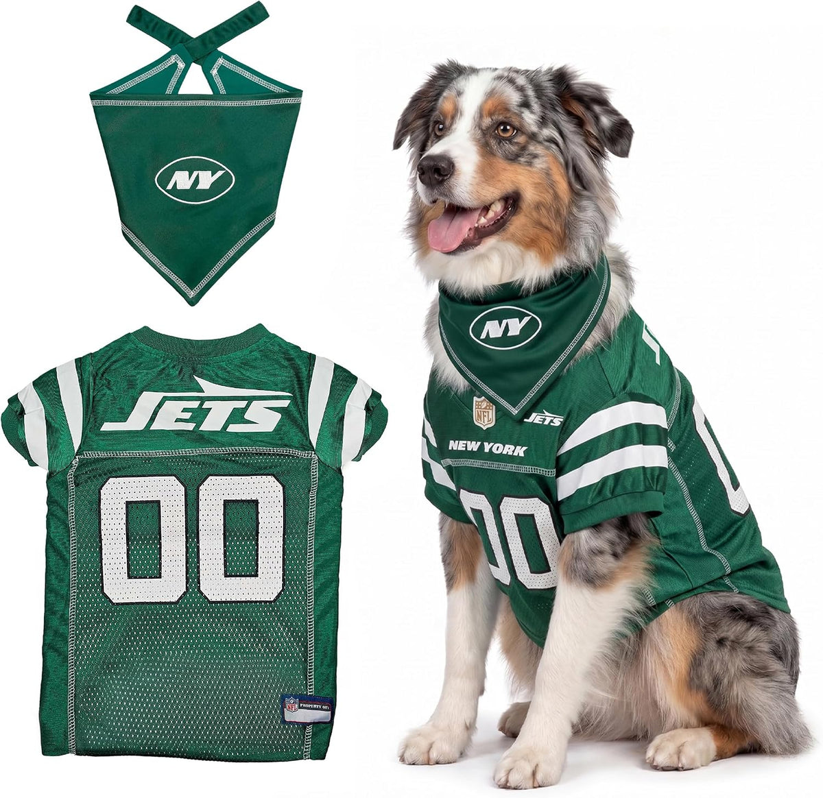 NFL Dog Jersey & Tie Bandana Set Official Pet Apparel All Teams