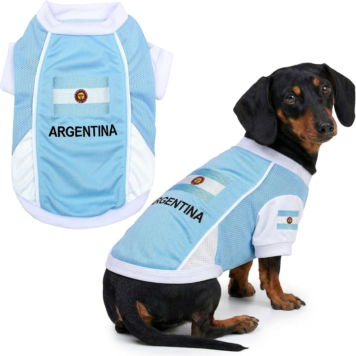 Parisian Pet Soccer Jersey for Dogs – Breathable Mesh Team Jersey, XS–5XL