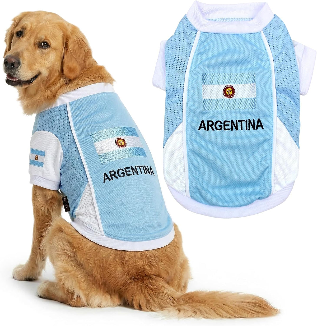 Parisian Pet Soccer Jersey for Dogs – Breathable Mesh Team Jersey, XS–5XL