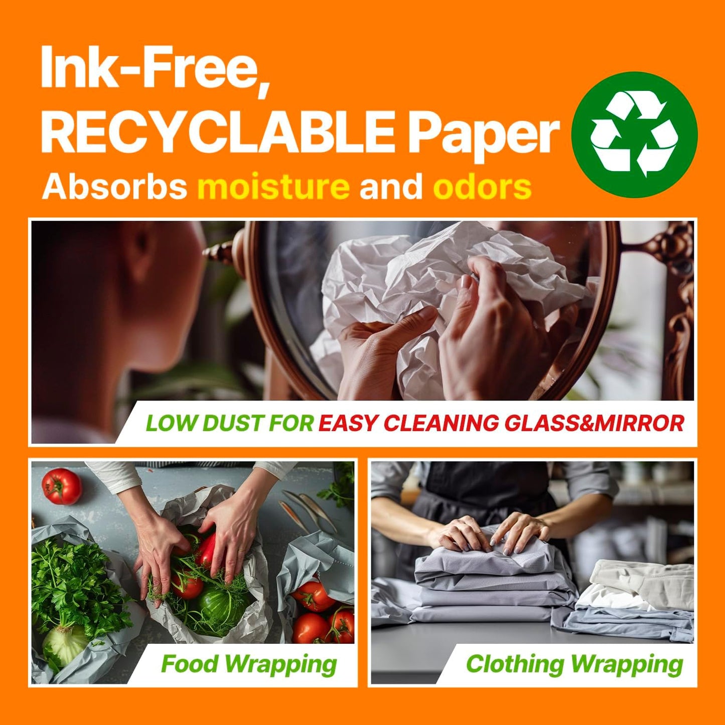 Bird Cage Liner Sheets Acid Free Non Toxic Paper Bedding 120Ct