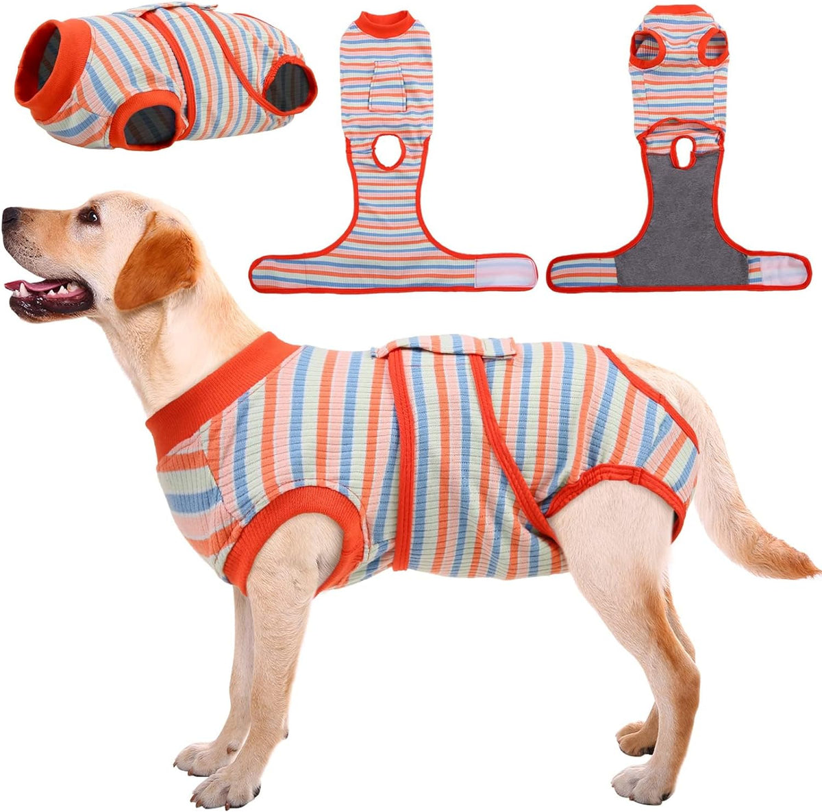 Kuoser Recovery Suit for Dogs & Cats – Soft Cotton Surgery Suit, XS–2XL
