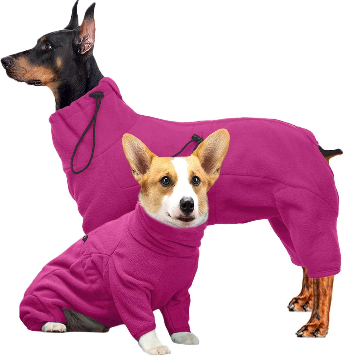 Full-Body Fleece Dog Winter Coat – 13 Patterns, XS–4XL