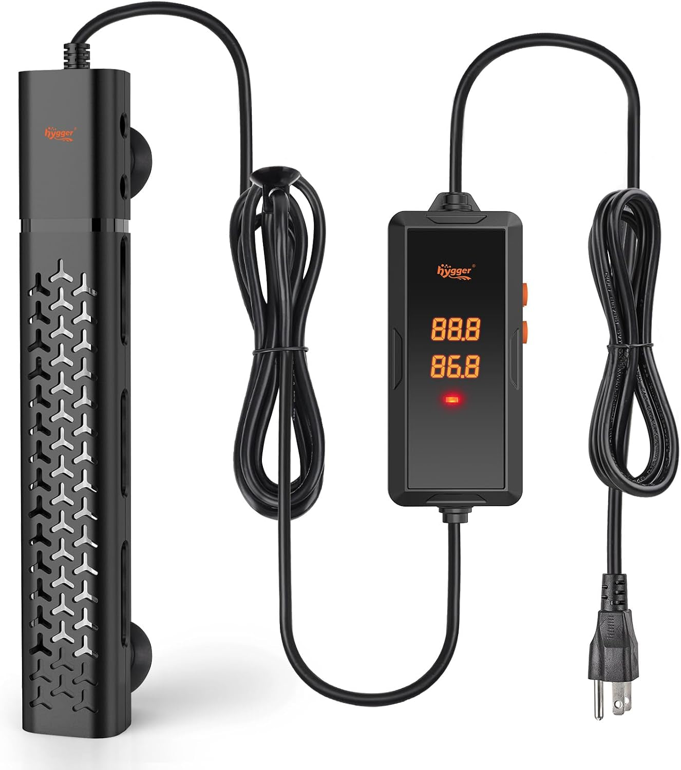 Hygger Aquarium Heater 200W/300W/500W with Smart Temperature Control