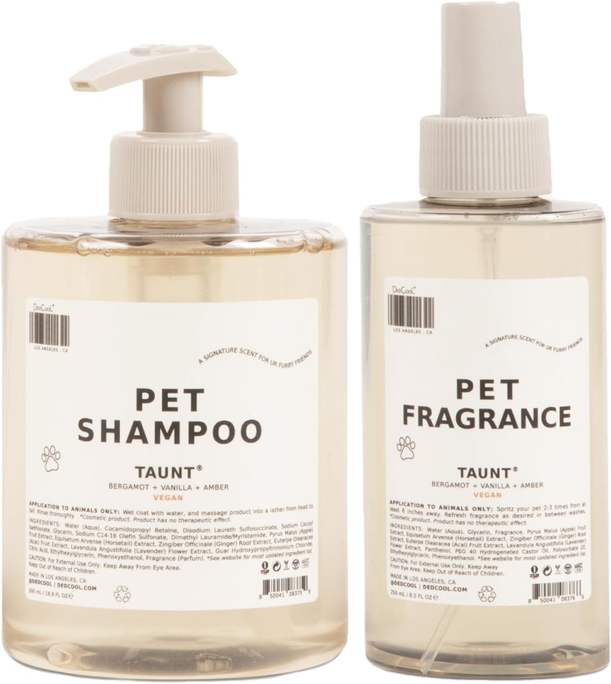 DedCool Luxury Dog Grooming Bundle – Shampoo & Fragrance Mist